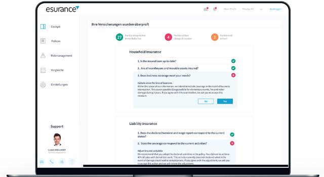 Swiss Startup - esurance Product Image