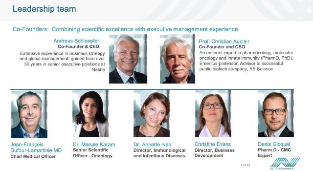 Swiss Startup - AC BioScience SA -  Team Image