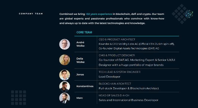 Swiss Startup - Digital Assets Technologies Team Image