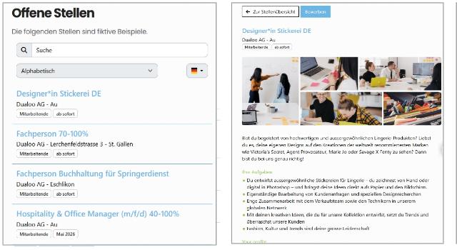Swiss Startup - Dualoo AG | E-Recruiting für KMUs Product Image