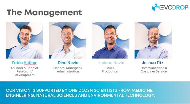 Swiss Startup - Evodrop Team Image