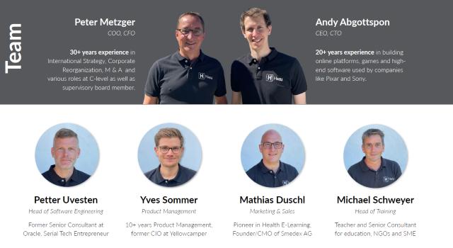 Swiss Startup - Hazu Technologies Team Image