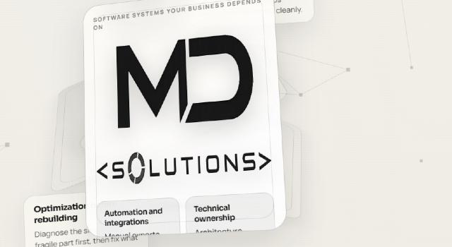 Swiss Startup - MDSolutions Miljantejs Main Image