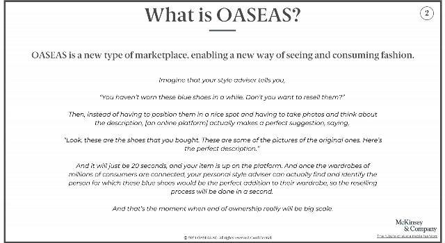 Swiss Startup - OASEAS Product Image