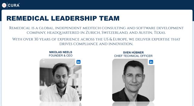 Swiss Startup - Remedical Team Image