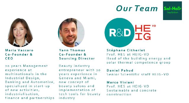 Swiss Startup - Sol-Hair Team Image