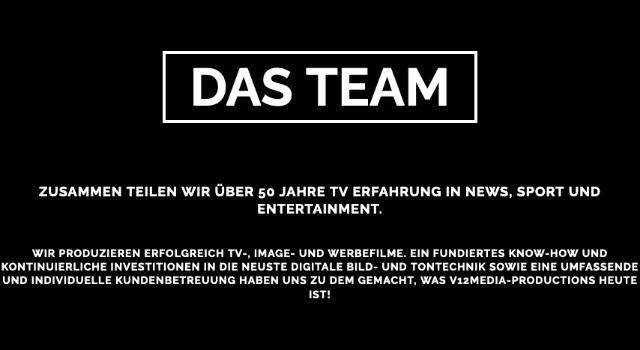 Swiss Startup - V12media-productions Team Image