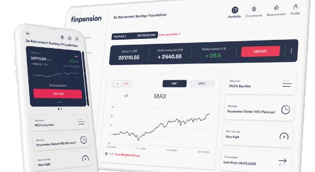 Swiss Startup - finpension Product Image