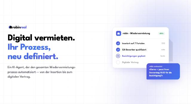 Swiss Startup - robinreal.ai Main Image